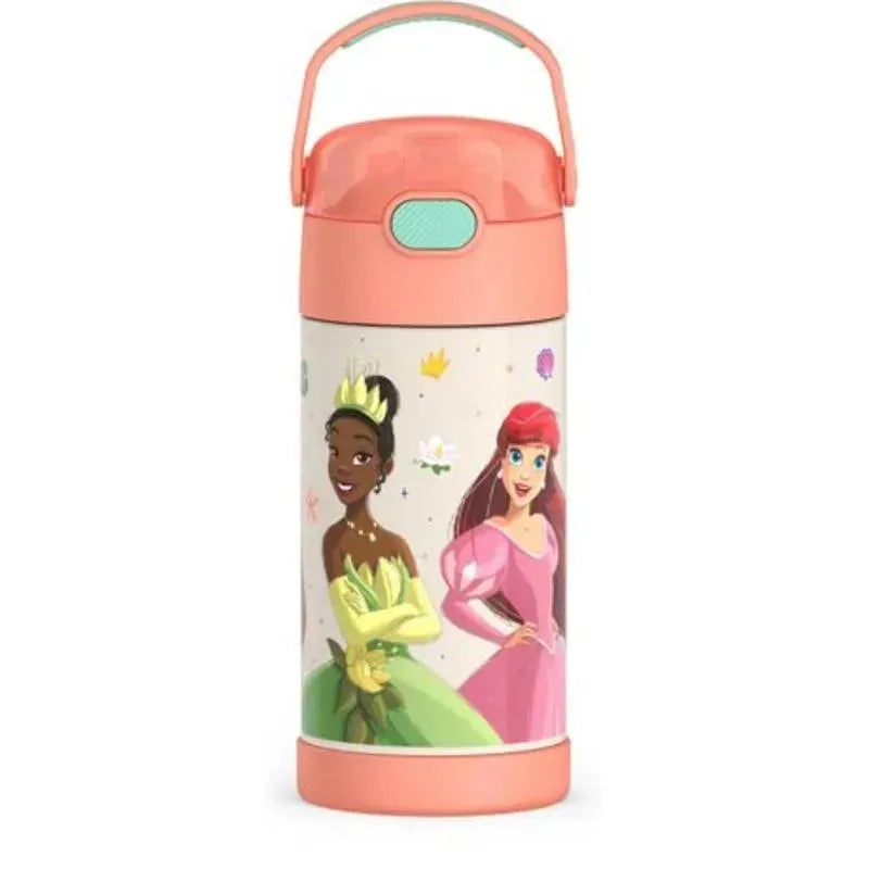 THERMOS – 12Oz Stainless Steel Insulated Straw Bottle, Princess