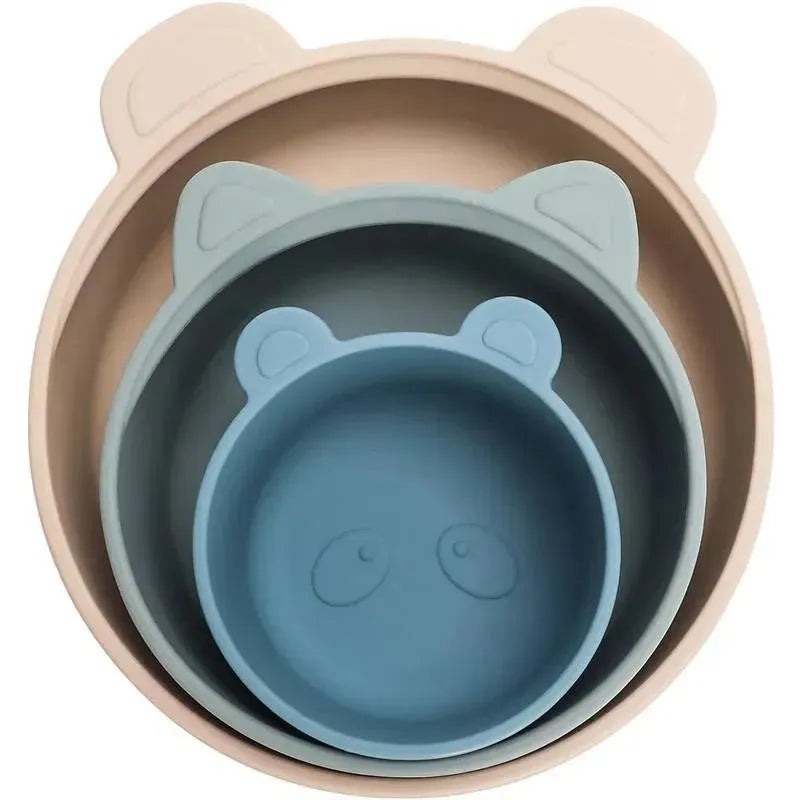 Ali + Oli – 3Pk Stackable Snack Bowl Set, Blue Horizon