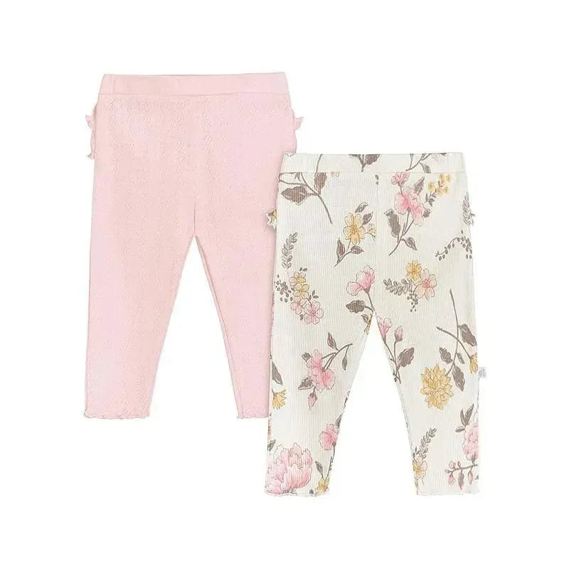 Just Born – 2Pk Baby Girl Leggings, Vintage Floral