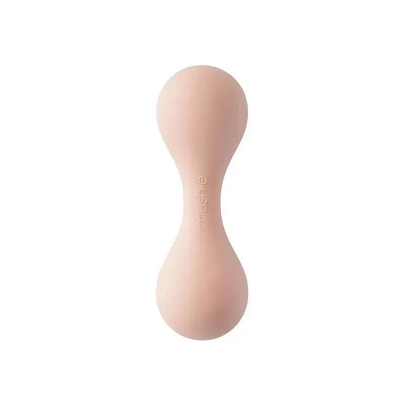 Mushie – Silicone Baby Rattle Toy, Blush