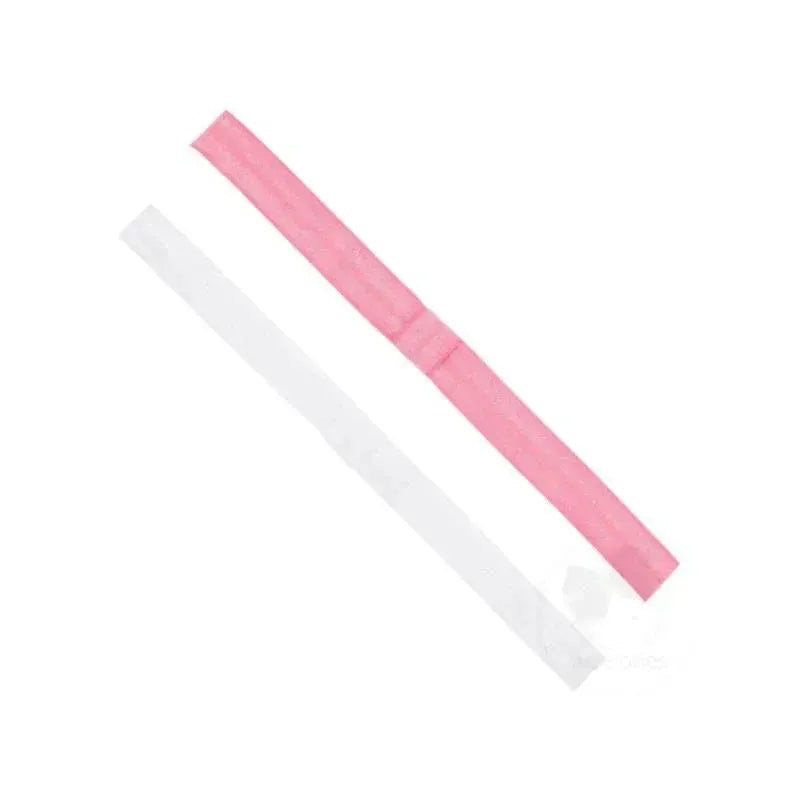 Wee Ones – 2Pk Add-A-Bow Elastic Girls Baby Bands, Hot Pink