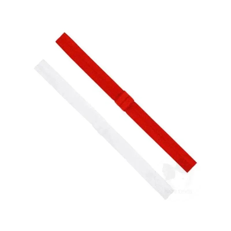 Wee Ones – 2Pk Add-A-Bow Elastic Girls Baby Bands, Red
