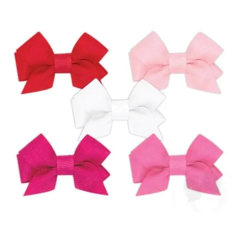 Wee Ones – 5Pk Baby Front Tail Bows, Pink