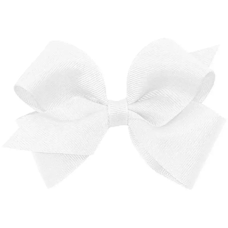 Wee Ones – Basic Grosgrain White Bow