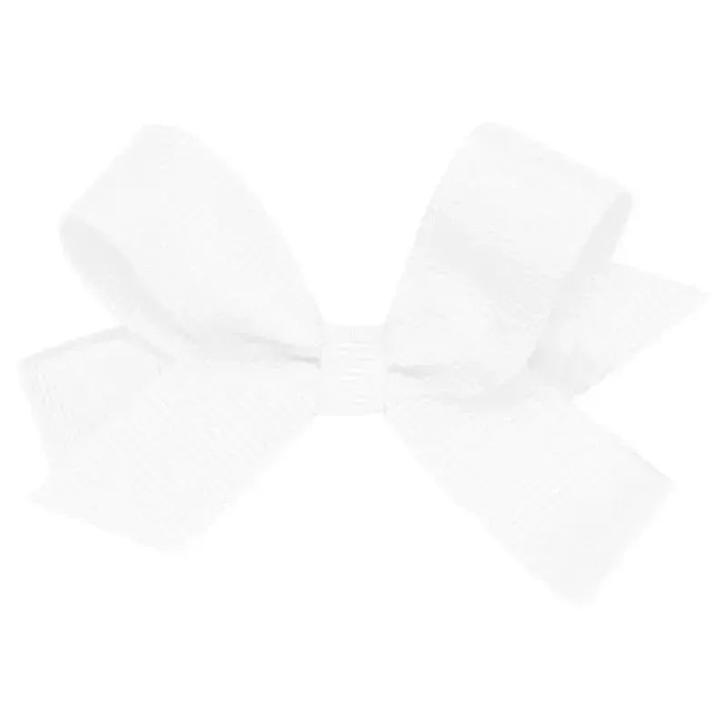 Wee Ones – Basic Tiny Grosgrain Bow, White