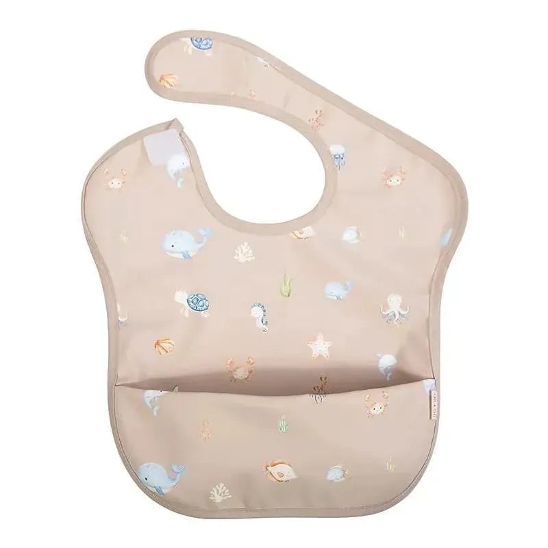 Ali + Oli – Smock Bib For Baby & Toddler Short Sleeve, Undersea