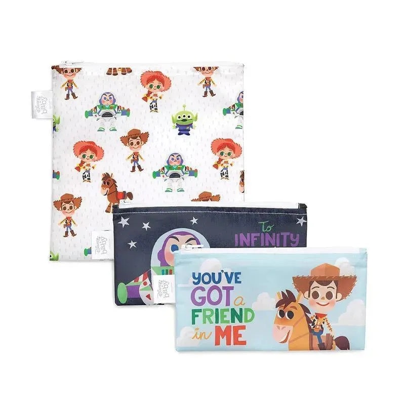 Bumkins – 3Pk Disney Toy Story Reusable Snack Bag
