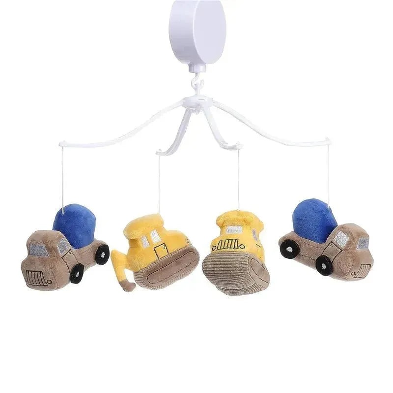 Lambs & Ivy – Construction Zone Musical Baby Crib Mobile Soother Toy