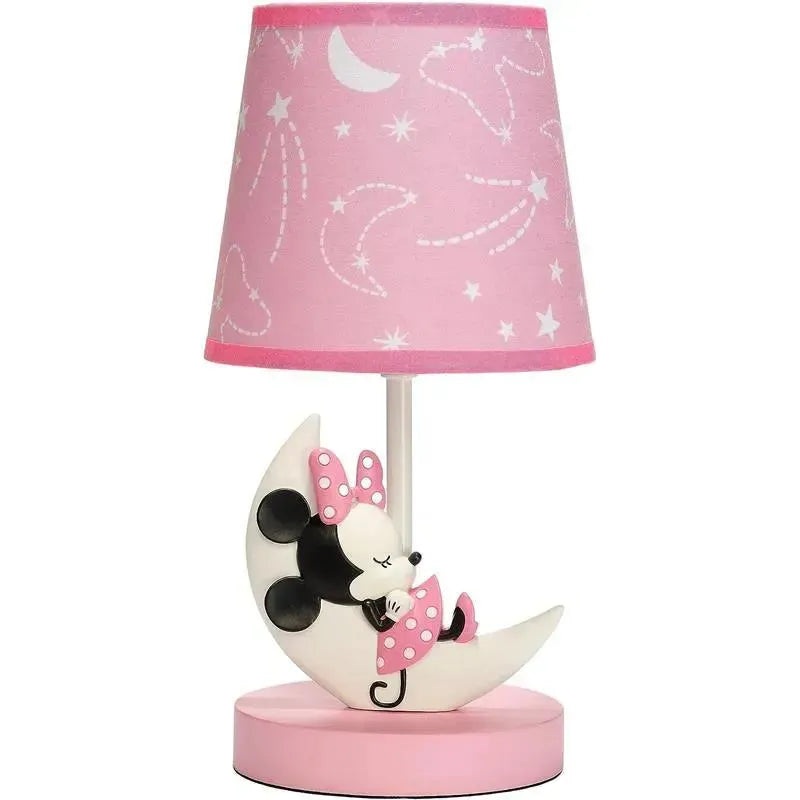 Lambs & Ivy – Disney Baby Minnie Mouse Pink Celestial Lamp with Shade & Bulb