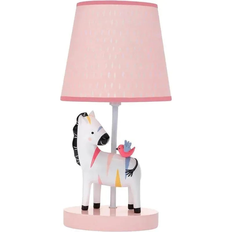 Lambs & Ivy – Jazzy Jungle Zebra Nursery Lamp with Shade & Bulb