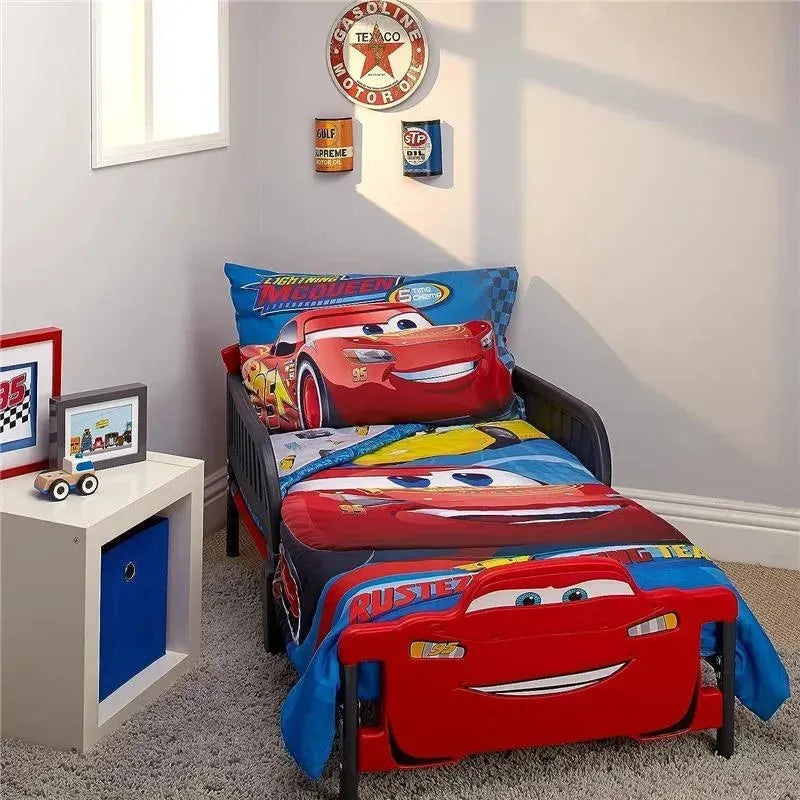 Nojo – 4Pk Disney Cars Racing Team Toddler Bedding Set