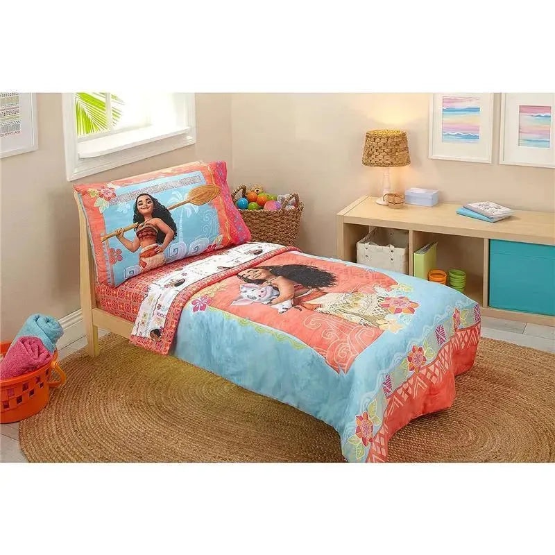 Nojo – 4Pk Disney Moana Toddler Bedding Set