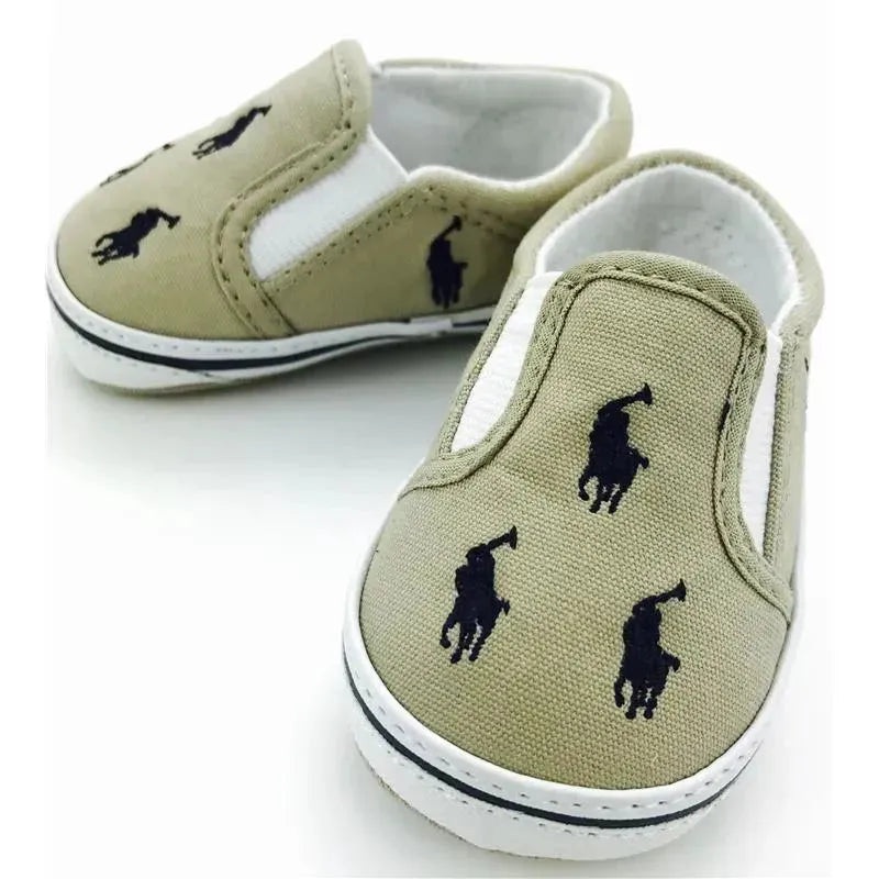 Ralph Lauren Bal Harbour Repeat Layette, Khaki/Navy Pony, Size 1