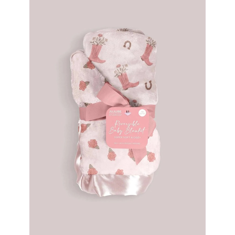 Reversible Baby Blanket – Bloomin’ Boot
