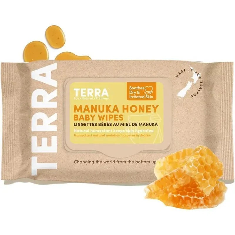 Terra – 70Ct Bamboo Baby Wipes Honey
