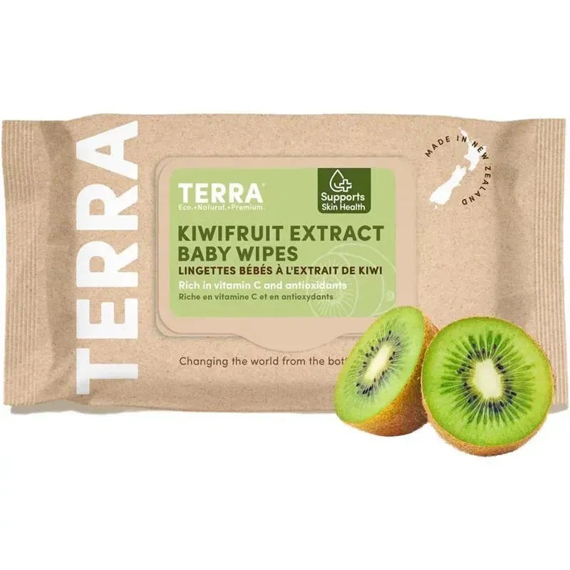 Terra – 70Ct Bamboo Water Wipes Kiwifruit Extract