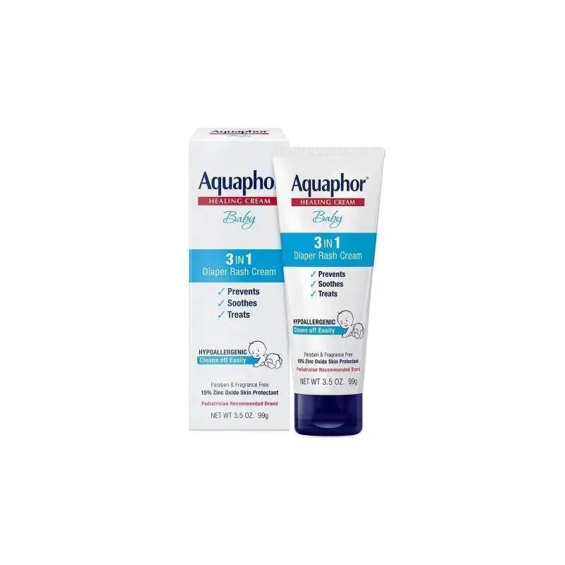Aquaphor Baby Healing Ointment, Baby Skin Care and Diaper Rash, 3.5 oz tube.