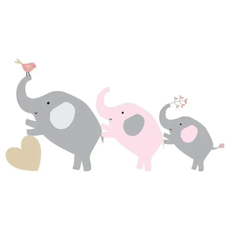 Bedtime Originals Eloise Wall Decals, Pink/Grey