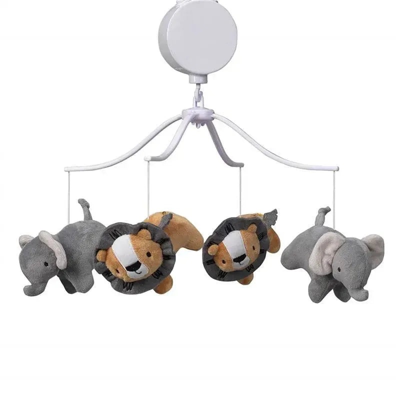 Bedtime Originals Jungle Fun Musical Baby Crib Mobile, Lion/Elephant