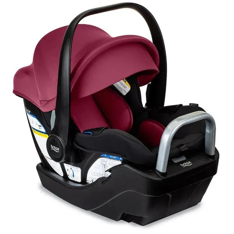 Britax – Willow S Infant Car Seat with Alpine Anti-Rebound Base, Ruby Onyx