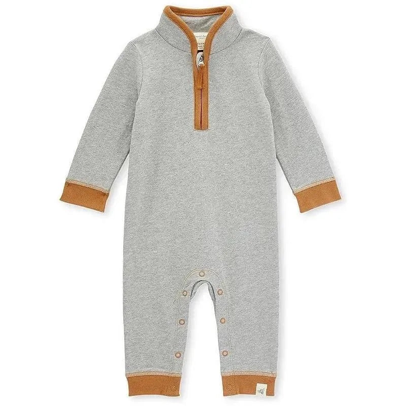 Burts Bees – French Terry Collard Jumpsuit, Heather Grey