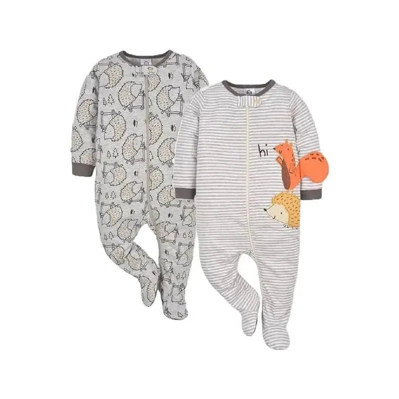 Gerber – 2Pk Baby Boy Sleep N’ Play Hedgehog
