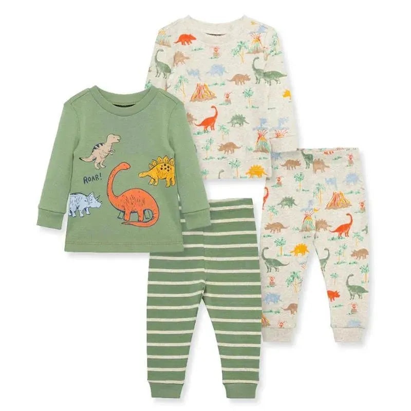 Little Me – 4Pk Baby Boy Dino Pijama Green