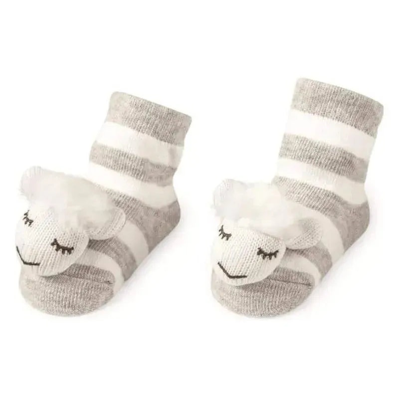Mud Pie – Sheep Rattle Toe Socks
