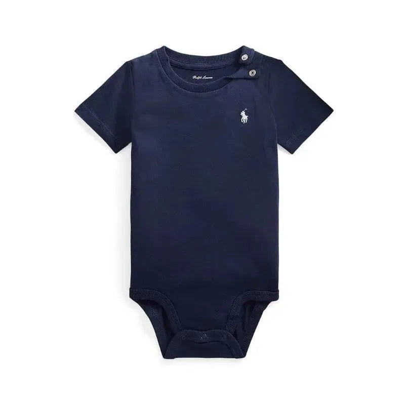 Polo Ralph Lauren Baby – Short Sleeve Jersey Knit T-Shirt Bodysuit, Navy