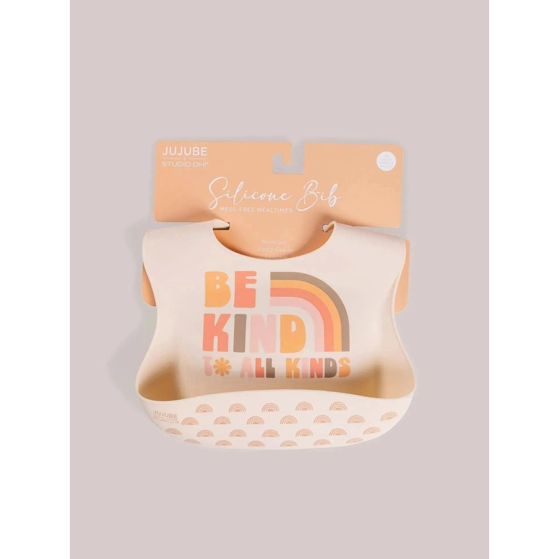 Silicone Bib – Be Kind Rainbows