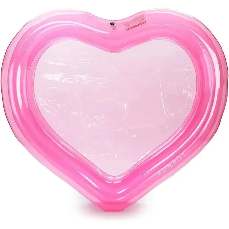 Funboy – Giant Inflatable Luxury Clear Pink Heart Kiddie Pool