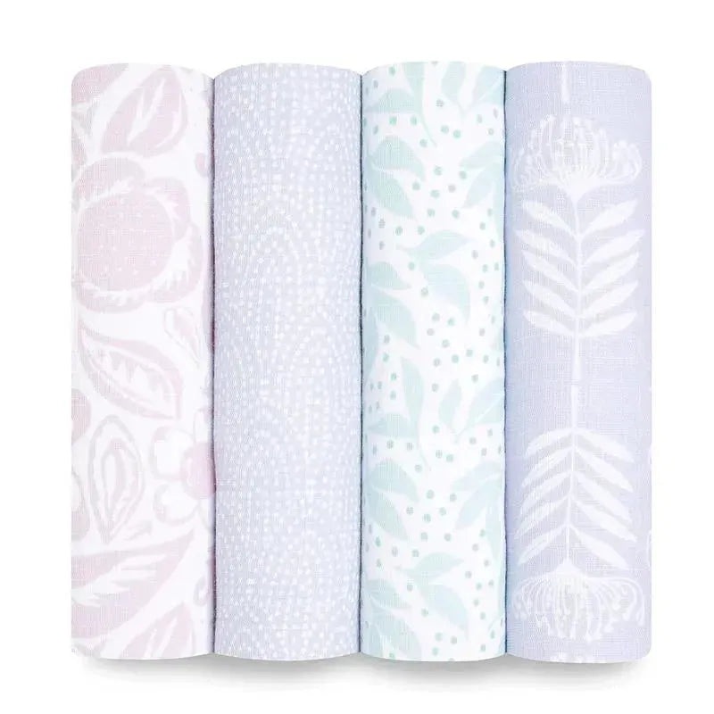 Aden + Anais – 4Pk Muslin Swaddles Damsel