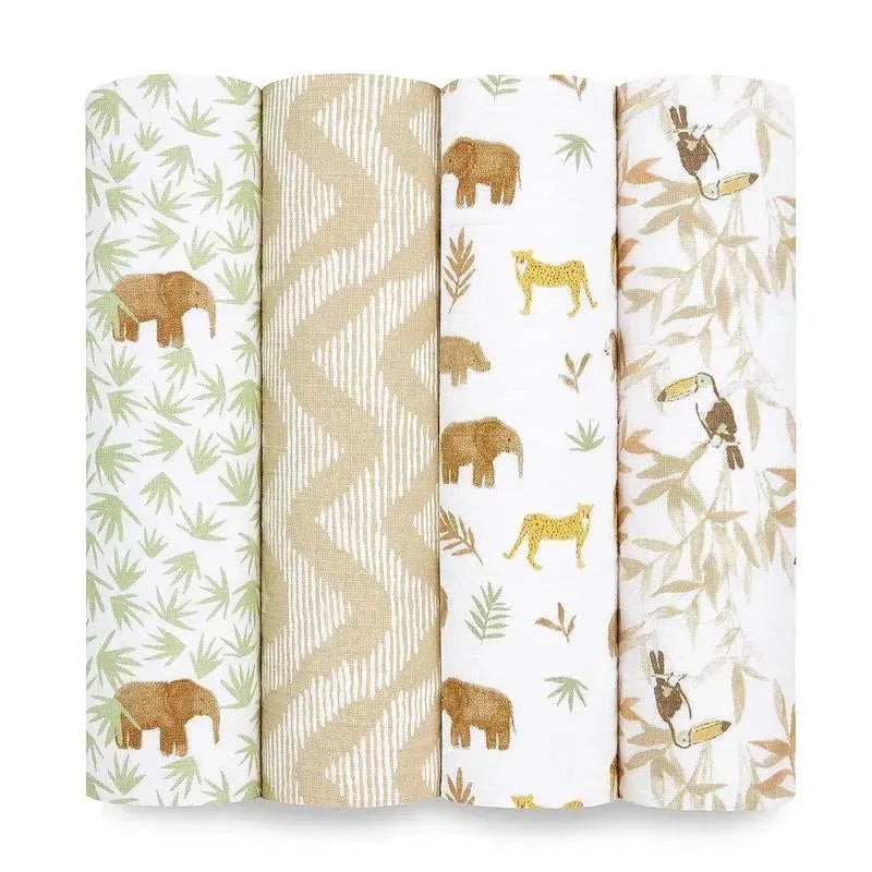 Aden + Anais – 4Pk Muslin Swaddles Tanzania
