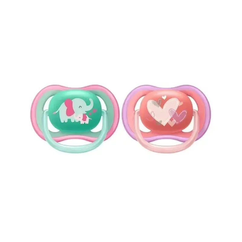 Avent – Ultra Air Pacifier 18M+, Pink, 2 Pack
