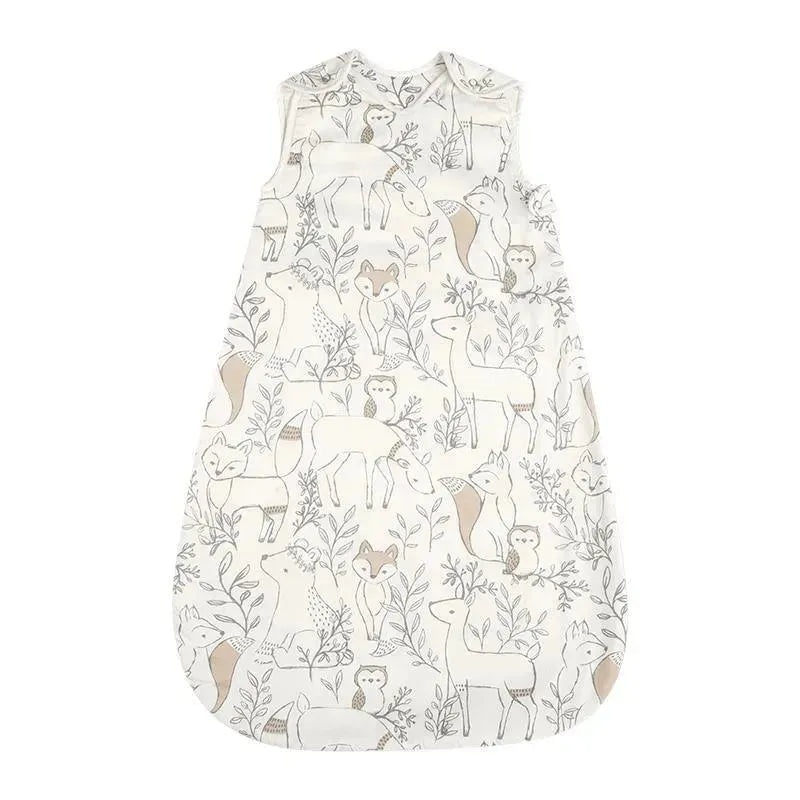 Crane Baby Ezra Woodland Animals Cotton Wearable Blanket 0-9Mo
