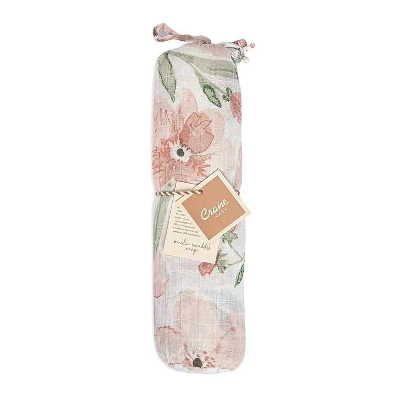 Crane Baby Parker Collection Muslin Swaddle Wraps Floral Print