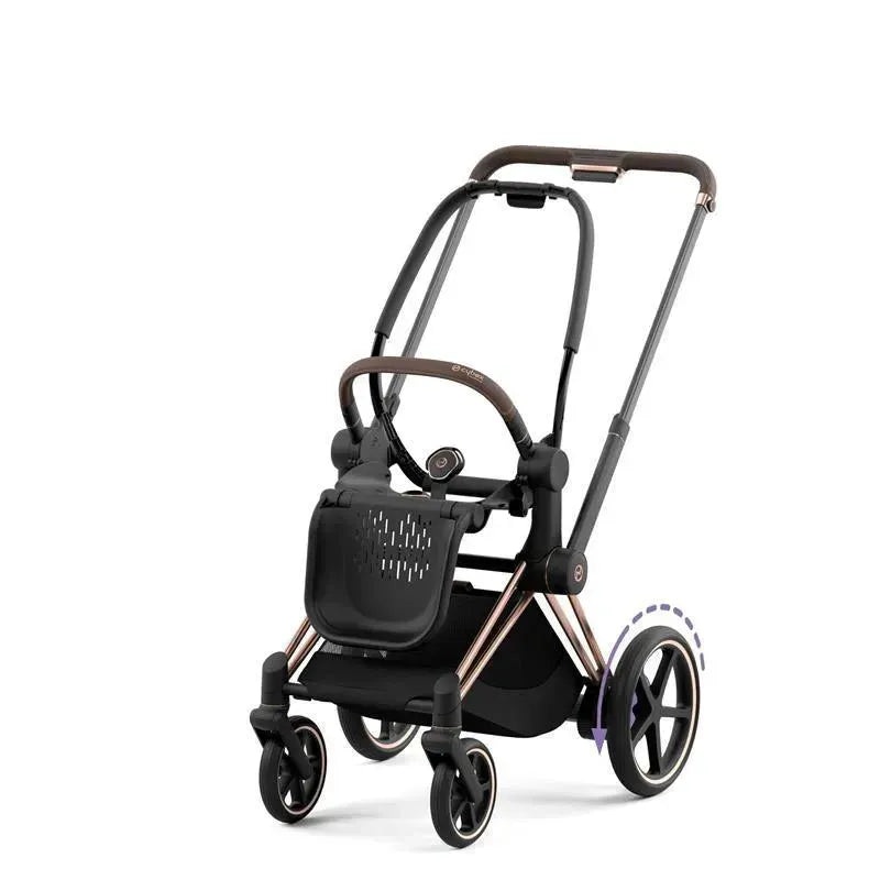 Cybex e-Priam Stroller Frame – Rose Gold | Brown