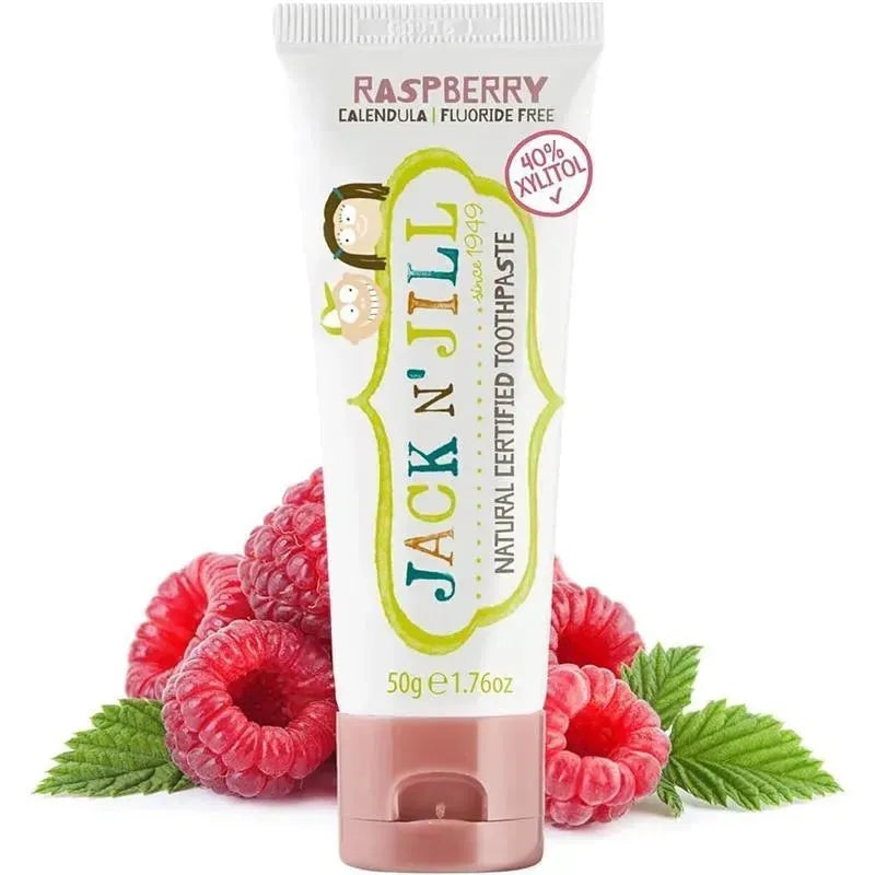 Jack N’ Jill – Natural Toothpaste for Babies & Toddlers, Raspberry 1.76 Oz