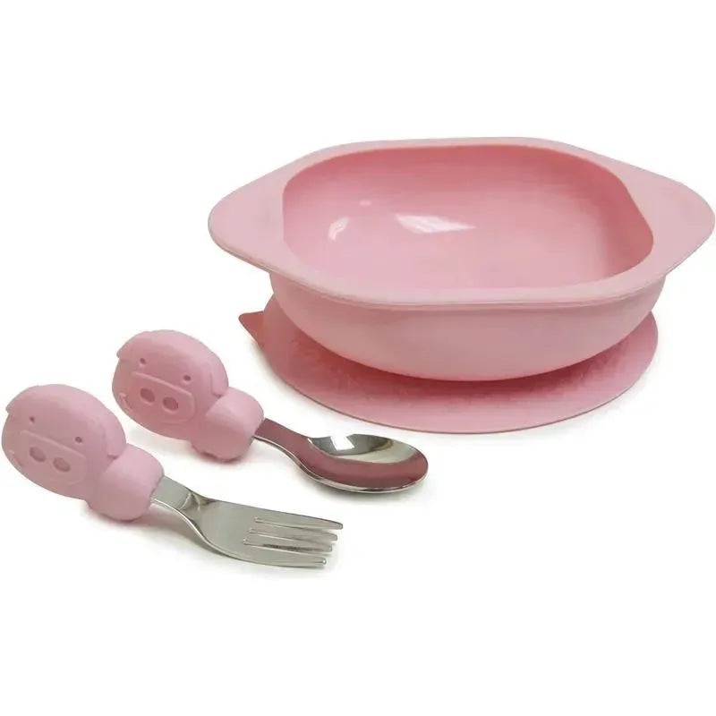 Marcus & Marcus – Pokey Toddler Mealtime Set, Pink