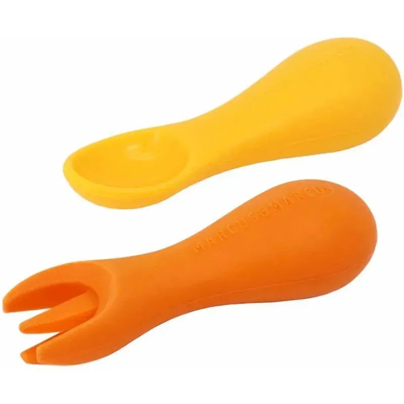 Marcus & Marcus – Silicone Palm Grasp Spoon & Fork Set, Lola