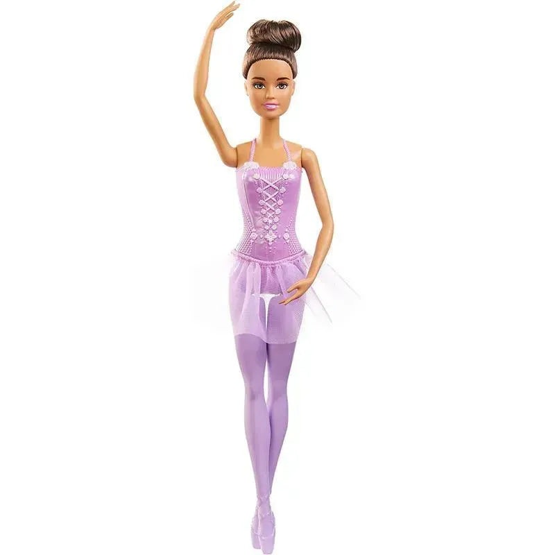 Mattel – Barbie Ballerina Doll, Brunette, Purple Tutu
