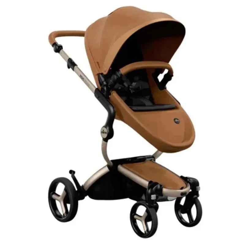 Mima – Xari MAX Stroller, Champagne/Black/Camel