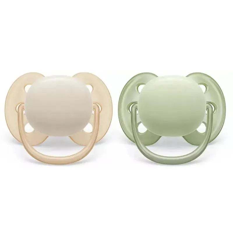 Phillips Avent – 2Pk Ultra Soft Pacifier, 0/6M, Mixed Colors
