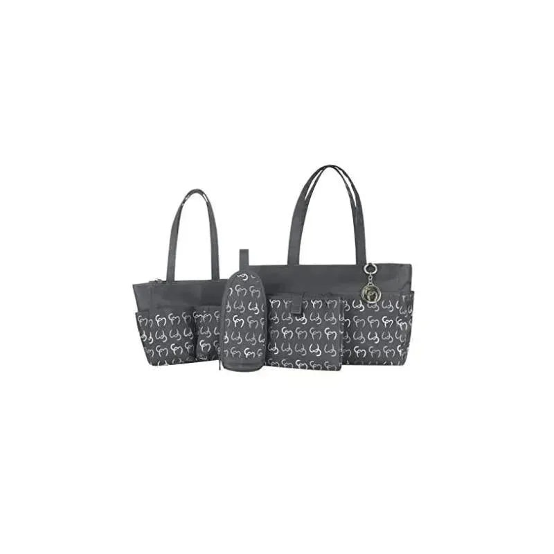 Clevamama – Nicole Tote Diaper Bag, Asphalt