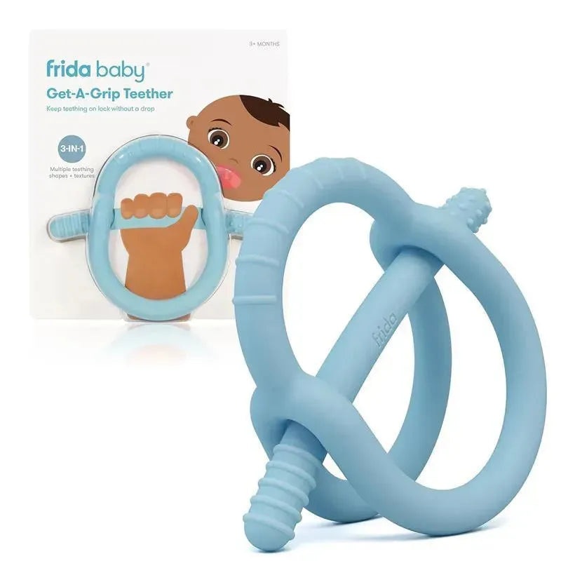 FridaBaby – Get-A-Grip Teether, Muted Blue