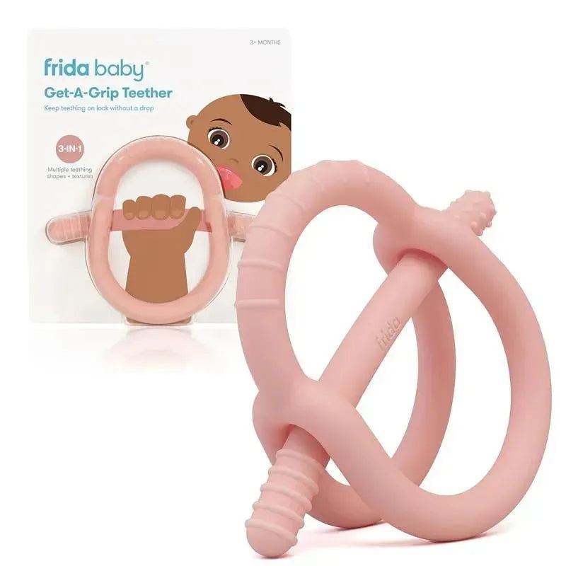 FridaBaby – Get-A-Grip Teether, Muted Pink