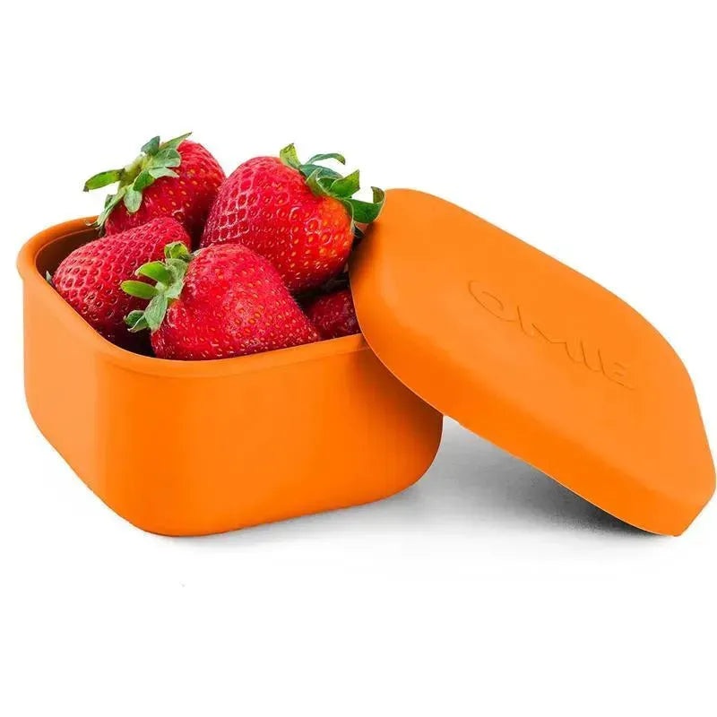 OmieBox – Silicone Leakproof Snack Containers To Go, Orange