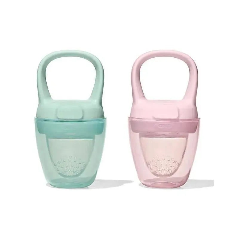 Oxo – 2Pk Tot Silicone Self-Feeder, Opal and Blossom