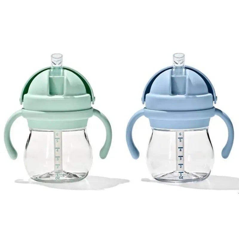 Oxo – 2Pk Tot Transitions Straw Cup with Handles 6 Oz, Opal and Dusk
