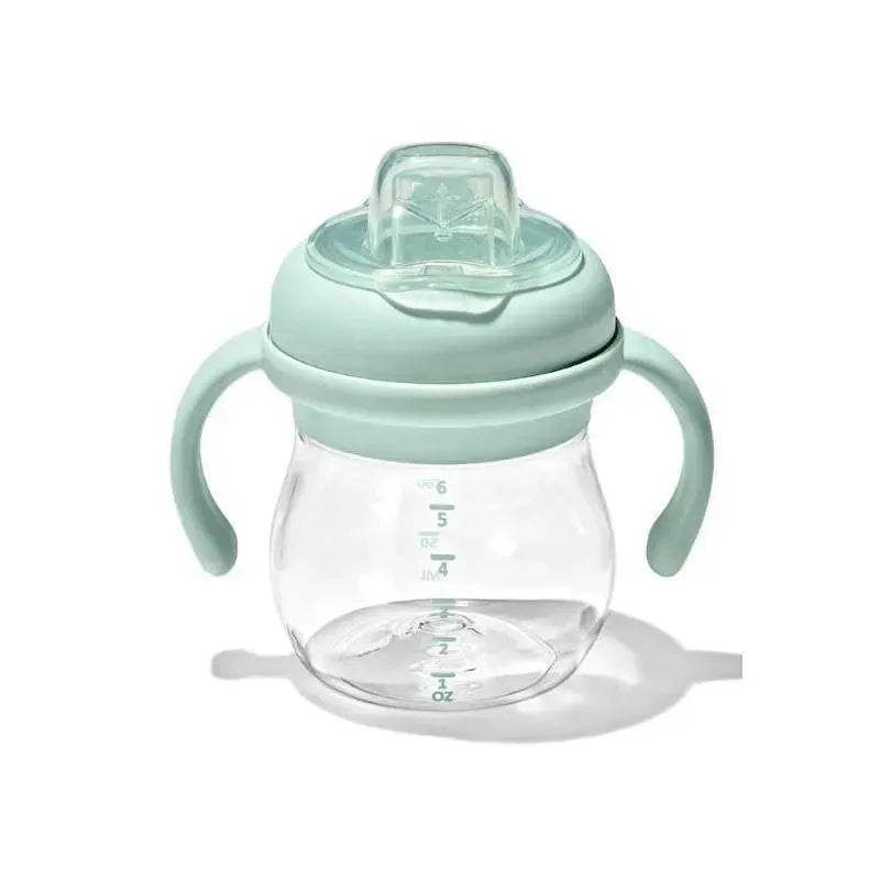 Oxo – 6 Oz Tot Transitions Soft Spout Sippy Cup with Removable Handles, Opal